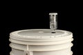 Top View of Homebrew Fermenting in a Bucket Royalty Free Stock Photo