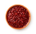 Top view of homemade cherry tart Royalty Free Stock Photo