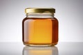 Top View Honey Jar Isolated