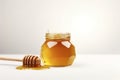 Top View Honey Jar Isolated