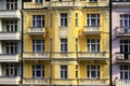 Top view of houses and architecture in Karlovy Vary, Czech Republic. Karlovy Vary is world famous spa Royalty Free Stock Photo