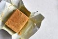 Chicken Soup Bouillon Cube Close Up Royalty Free Stock Photo