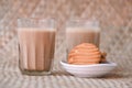 Top view of Indian Masala Chai or traditional milk tea beverage Royalty Free Stock Photo