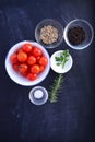 Top view Ingredients Royalty Free Stock Photo