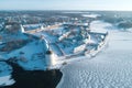 Top view of the Kirillo-Belozersky monastery. Vologda region