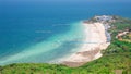 Top view of Koh Larn island samae beach in Pattaya