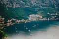 Top view on Kotor bay