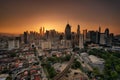 Top view of Kuala Lumper skyline