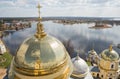 Top view of the lake Seliger Royalty Free Stock Photo