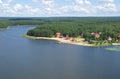 Top view of lake Seliger Royalty Free Stock Photo