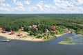 Top view of lake Seliger Royalty Free Stock Photo