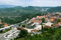 Top view of Lamego city, northern Portugal. Nature.