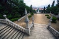 Top view of Lamego city, northern Portugal. Nature.