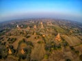 Top view landscape of Bagan, Myanmar Royalty Free Stock Photo