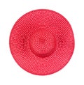 Top view of large floppy ladies hat Royalty Free Stock Photo