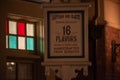 Top view of Lartisan Des Glaces sign in France pavillion at Epcot 44