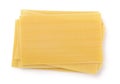 Top view of lasagna sheets stack Royalty Free Stock Photo