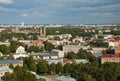 Top view of Latgale suburb, Riga, Latvia Royalty Free Stock Photo