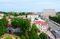 Top view of Lenin Street and Square Mayakovsky, Vitebsk, Belarus