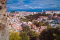 Top view of Lisbon with blue sky 3