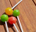 top view of lollipop candy Royalty Free Stock Photo