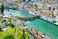 Top view of Lucerne Royalty Free Stock Photo