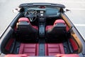 Top view of luxury cabriolet car