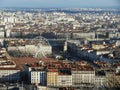 Top view Lyon Royalty Free Stock Photo