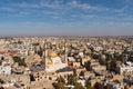 Top view of Madaba, city of Mosaic in Jordan, Jordan, Arab Royalty Free Stock Photo