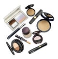 Top view of makeup set Royalty Free Stock Photo