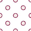 Top view mangosteen pattern seamless vector Royalty Free Stock Photo