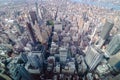 Top view of Manhattan skyline in new york