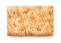 Top view of marble wheat biscuit