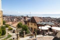 Top view of the medieval town Neuchatel with Lake Neuchatel