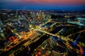 Top view of Melbourne city Royalty Free Stock Photo