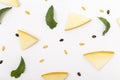 Melon slices and seeds pattern