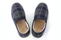 Top view of mens slippers Royalty Free Stock Photo