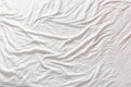 Top view of a messy bedding sheet after night sleep. Royalty Free Stock Photo