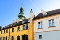 Top view of Michael Gate and old buildings in old town, Bratislava, Slovakia Royalty Free Stock Photo