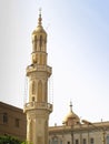 Top view of minaret of Esna village, Egypt Royalty Free Stock Photo