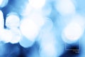 Top view minimalistic background. blue glitter lights background. Web banner, greeting card idea. Concept color of Year 2020