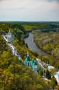 Top view of the monasteries and pensions