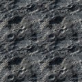 Top view Moon grey surface with craters. AI generative illustration