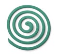 Top view of mosquito coil