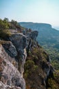 Top View Of Mountain Cliff Rocks Royalty Free Stock Photo