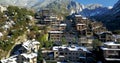 Top view of the mountain town of andorra la vella, catalonia