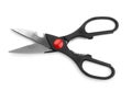 Top view of multipurpose kitchen scissors Royalty Free Stock Photo