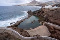 Top view of the natural pool known as \