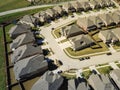 Top view new development neighborhood near Dallas, Texas Royalty Free Stock Photo