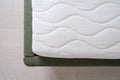 closeup of comfortable mattress on bed, above view Royalty Free Stock Photo